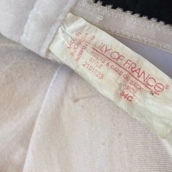 Lily of France White Strapless Push-up Bra in Size 34C - Picture 9 of 9